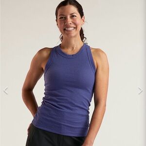 NWT Title Nine Headlands Ribbed Tank Top Dahlia Purple